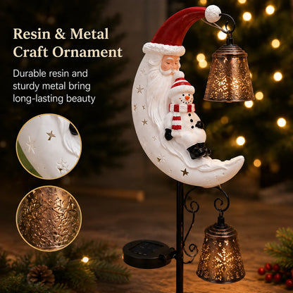 🔥Last Day 69% OFF🔔 Christmas Moon Solar Stake Light