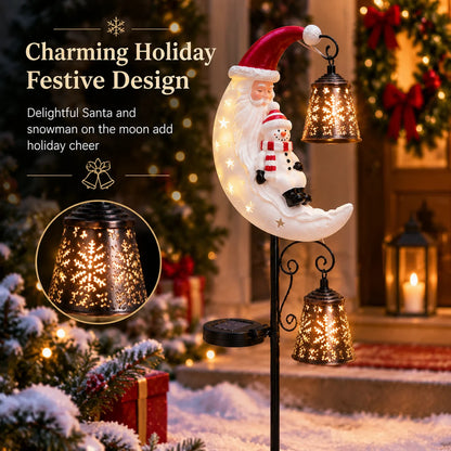 🔥Last Day 69% OFF🔔 Christmas Moon Solar Stake Light