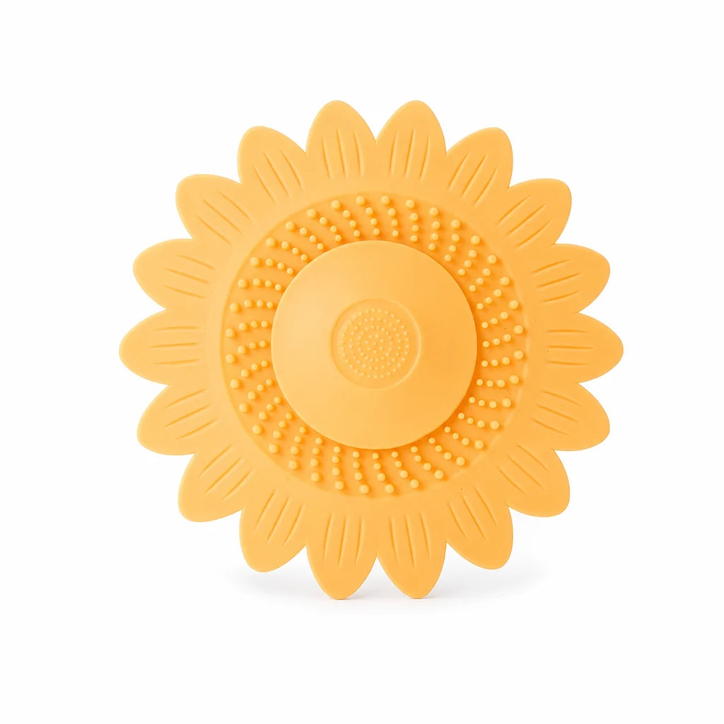 Anti-Odor Bathroom Drain Silicone Sunflower Cover Anti-Backflow