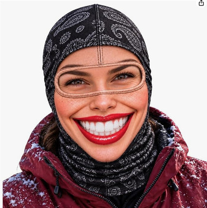 🎿 Realistic Face Balaclava – Funny Ski & Snowboard Mask for Cold Weather Adventures