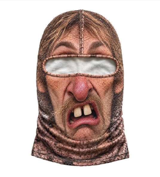 🎿 Realistic Face Balaclava – Funny Ski & Snowboard Mask for Cold Weather Adventures
