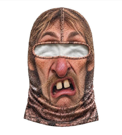 🎿 Realistic Face Balaclava – Funny Ski & Snowboard Mask for Cold Weather Adventures