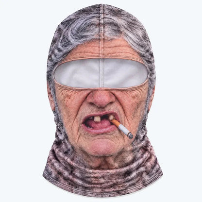 🎿 Realistic Face Balaclava – Funny Ski & Snowboard Mask for Cold Weather Adventures
