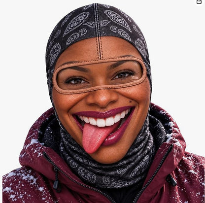 🎿 Realistic Face Balaclava – Funny Ski & Snowboard Mask for Cold Weather Adventures