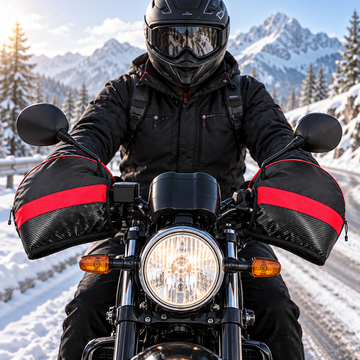 ❄️ Winter Windproof Motorcycle Bar Muffs – Keep Your Hands Warm on Every Ride