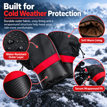 ❄️ Winter Windproof Motorcycle Bar Muffs – Keep Your Hands Warm on Every Ride