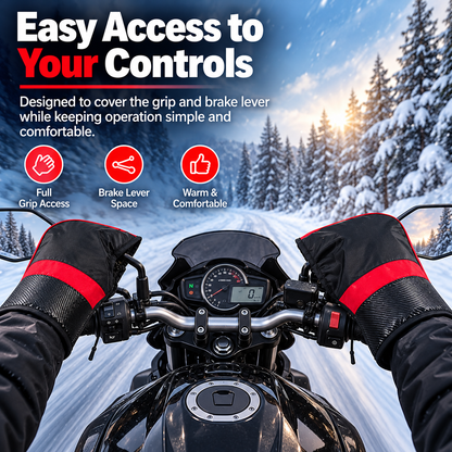 ❄️ Winter Windproof Motorcycle Bar Muffs – Keep Your Hands Warm on Every Ride