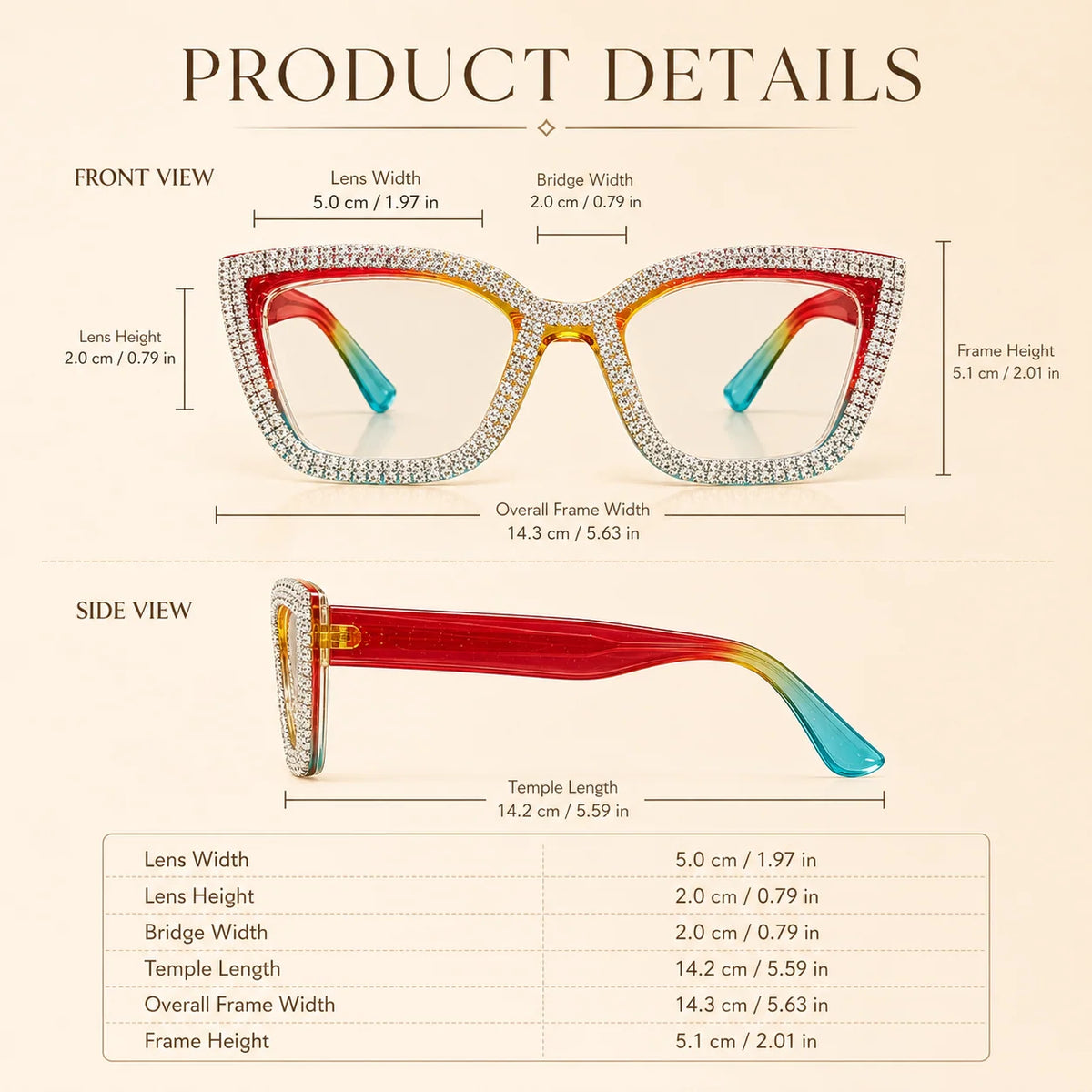 👓Fashion Modern Look Trending Eyeglasses Cat-Eye Anti-Blue Light Reading Glasses💎