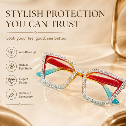 👓Fashion Modern Look Trending Eyeglasses Cat-Eye Anti-Blue Light Reading Glasses💎