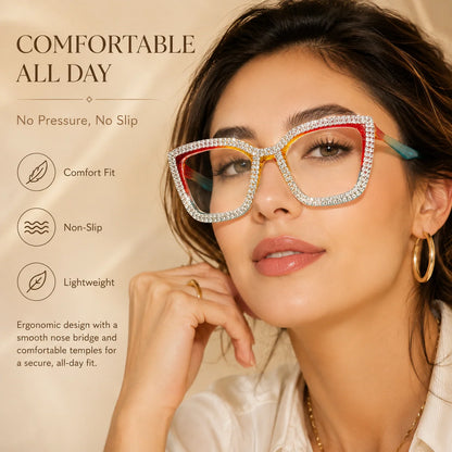 👓Fashion Modern Look Trending Eyeglasses Cat-Eye Anti-Blue Light Reading Glasses💎