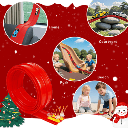 🎄🎁 2025 Christmas Surprise Gift: DIY Hot Wheels Racetrack Racing Toy 🚗✨