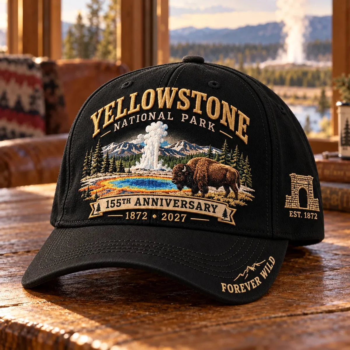 🦬Yellowstone National Park 155th Anniversary 1872-2027 Commemorative Cap