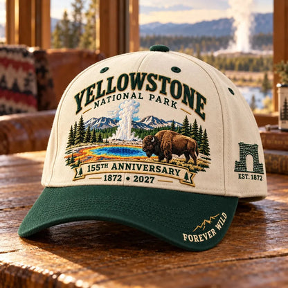 🦬Yellowstone National Park 155th Anniversary 1872-2027 Commemorative Cap