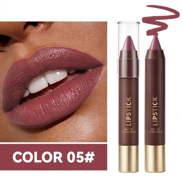 Long-lasting Matte Brown Lipstick