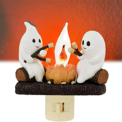 🔥Last Day Sale Price | 2026 Ghost Campfire Flickering Nightlight✨🔥👻