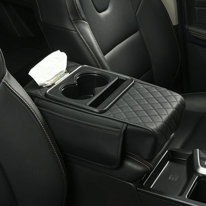 🚗 Multifunctional PU Leather Car Armrest Box Mat ✨