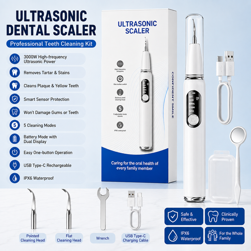 😁Ultrasonic Teeth Whitening Cleaner Set