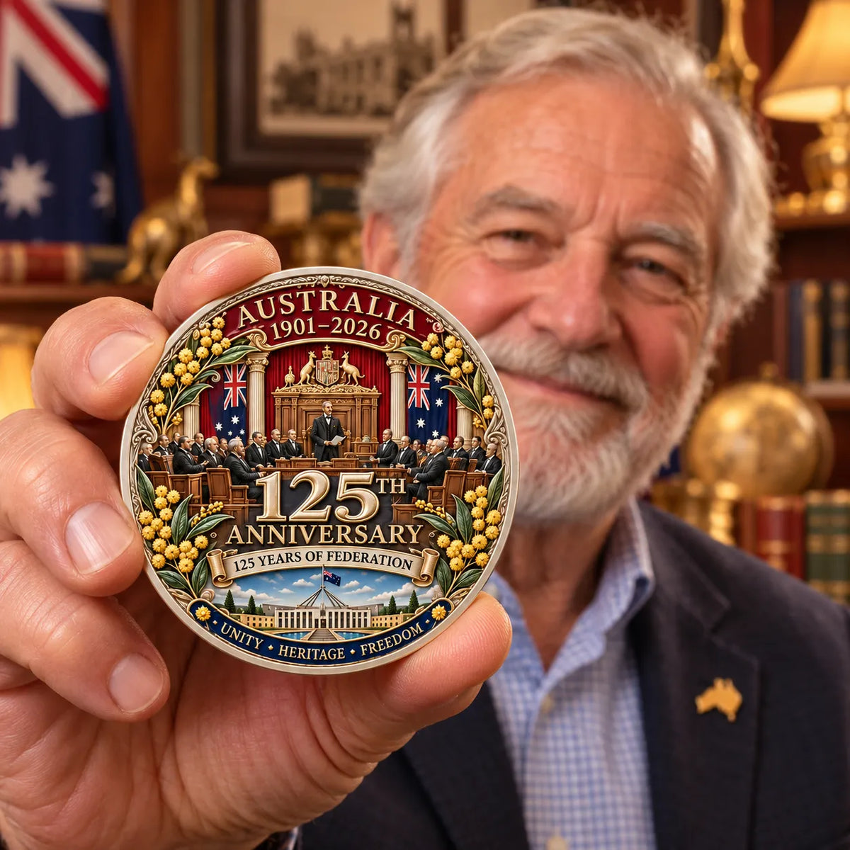 🦘Australia 125th Anniversary 1901-2026  Commemorative Badge