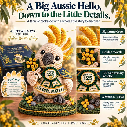 🐨🦘🇦🇺 Australia 125th Anniversary1901-2026 Crochet Keepsake | Intricate 3D Crochet Work 🎁