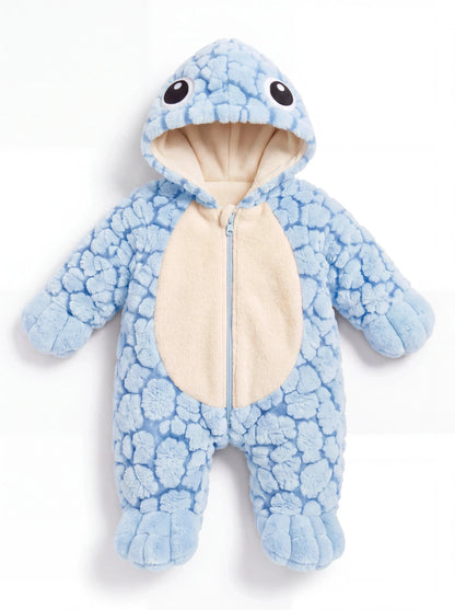 🐢 Ultra-Soft Baby Turtle Onesie – Cozy & Warm, Skin-Friendly Plush, Easy-Zip Diaper Changes & Adorable 3D Shell Design