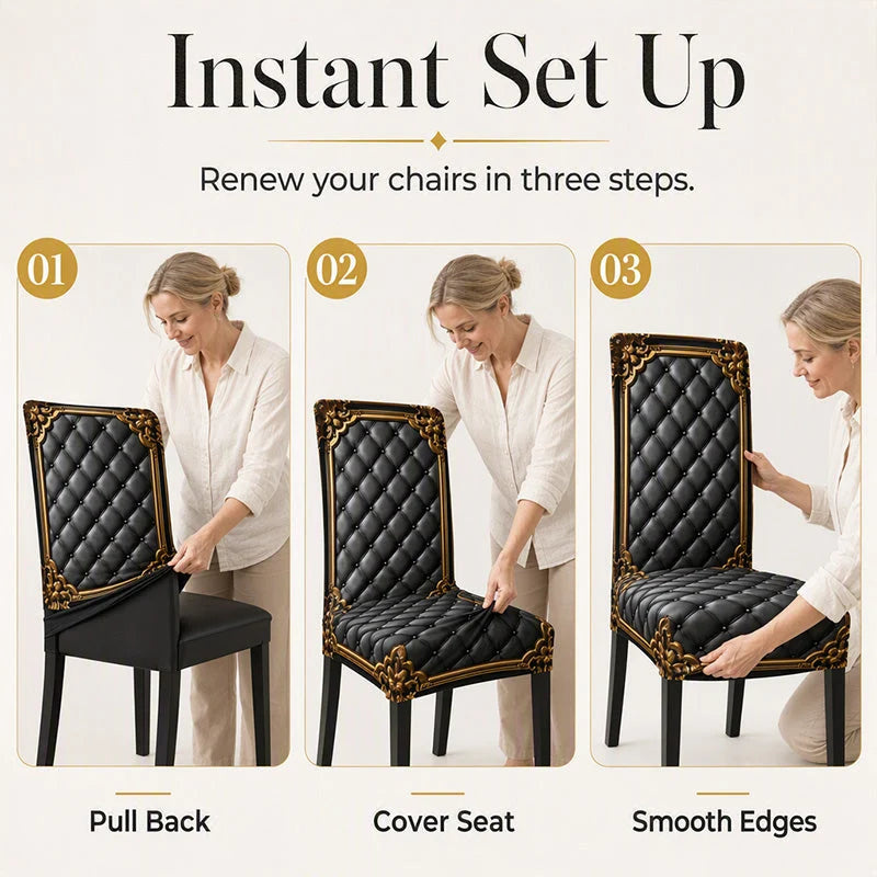 📢📢BUY 5 GET 5 FREE  !! ⏰ Washable Stretch Chair Cover – Snug fit, durable & easy‑clean ✨