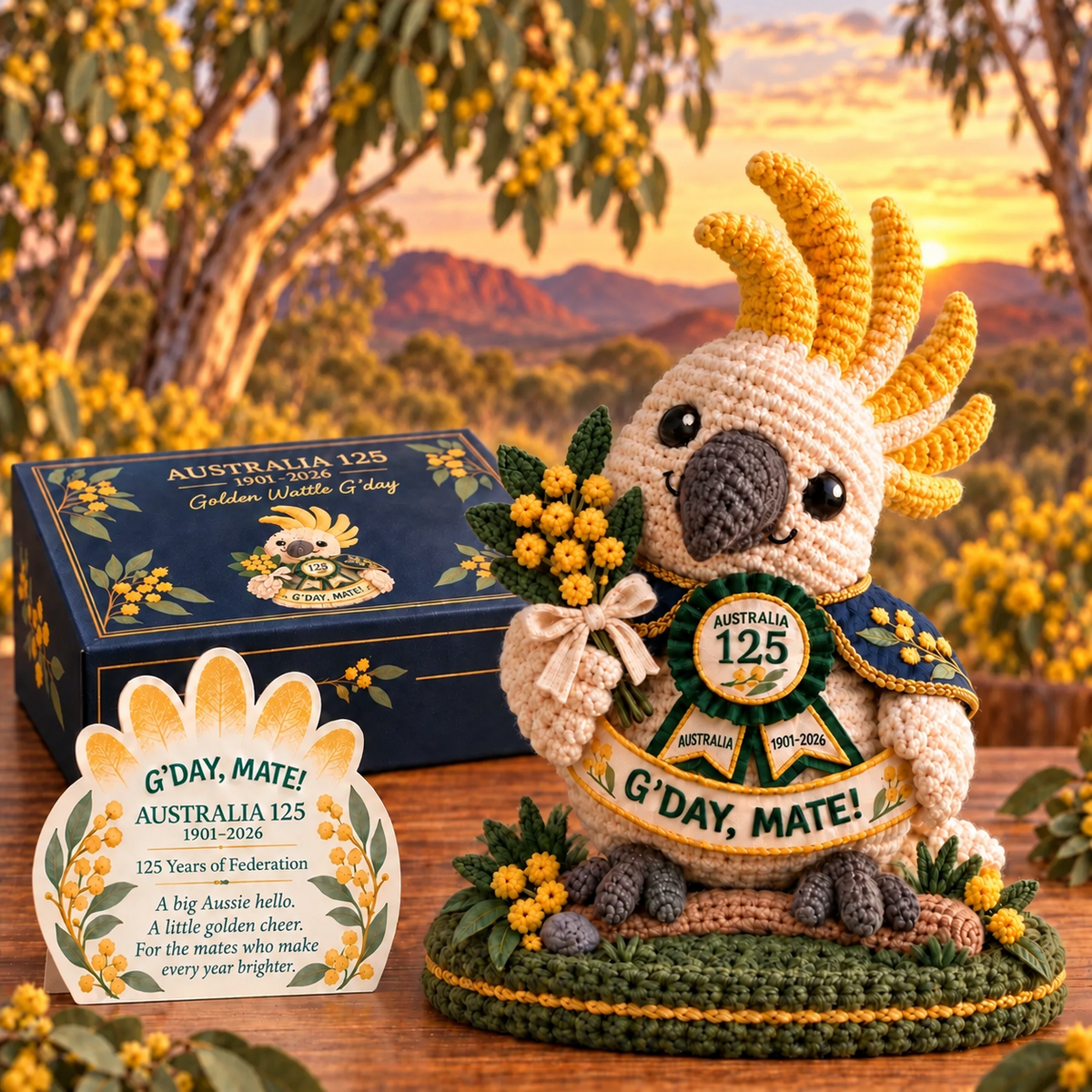🐨🦘🇦🇺 Australia 125th Anniversary1901-2026 Crochet Keepsake | Intricate 3D Crochet Work 🎁