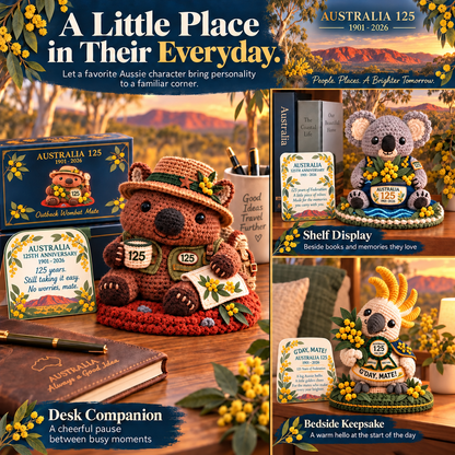 🐨🦘🇦🇺 Australia 125th Anniversary1901-2026 Crochet Keepsake | Intricate 3D Crochet Work 🎁