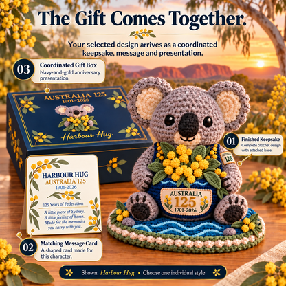🐨🦘🇦🇺 Australia 125th Anniversary1901-2026 Crochet Keepsake | Intricate 3D Crochet Work 🎁