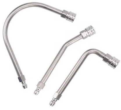 🧹Stainless Steel Power Washer Wand, Angled Extension Lance for Roof Gutter Car Cleaning 💦