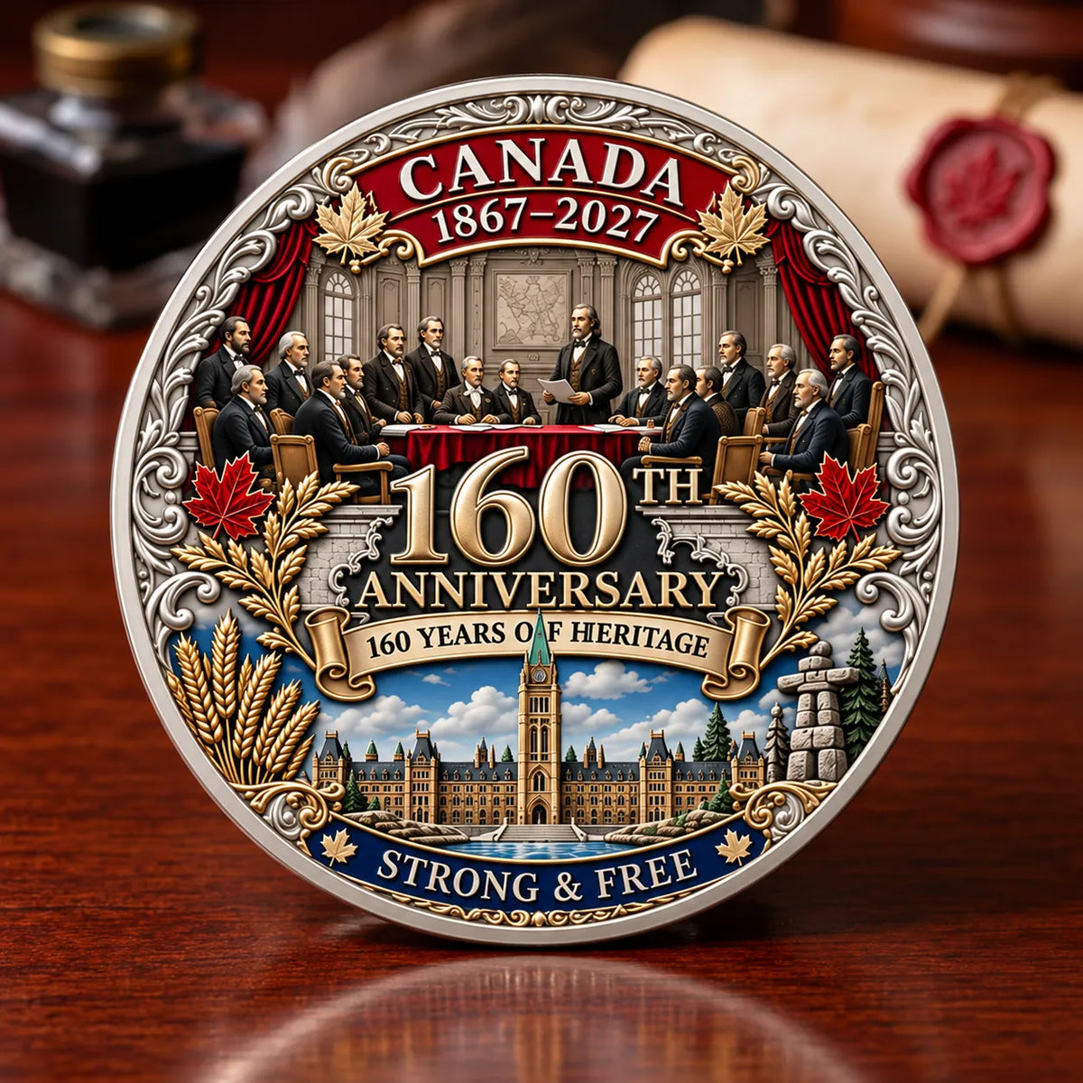 🍁Canada 160th Anniversary 1867-2027 Commemorative badge