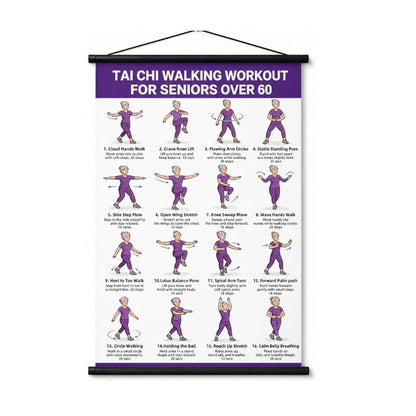 🧘 Tai Chi Workout Poster for Seniors ✨