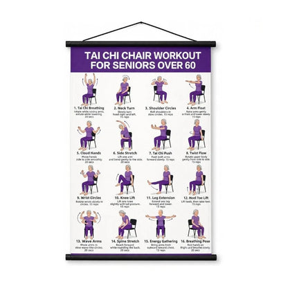 🧘 Tai Chi Workout Poster for Seniors ✨