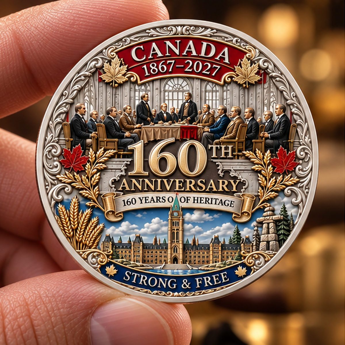🍁Canada 160th Anniversary 1867-2027 Commemorative badge