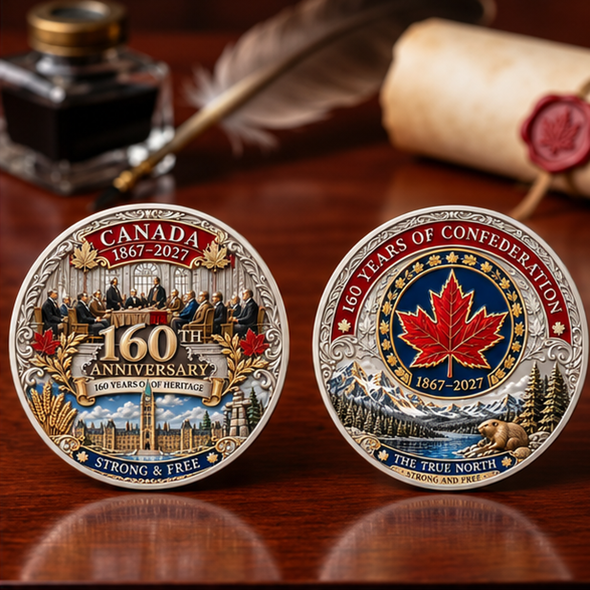 🍁Canada 160th Anniversary 1867-2027 Commemorative badge