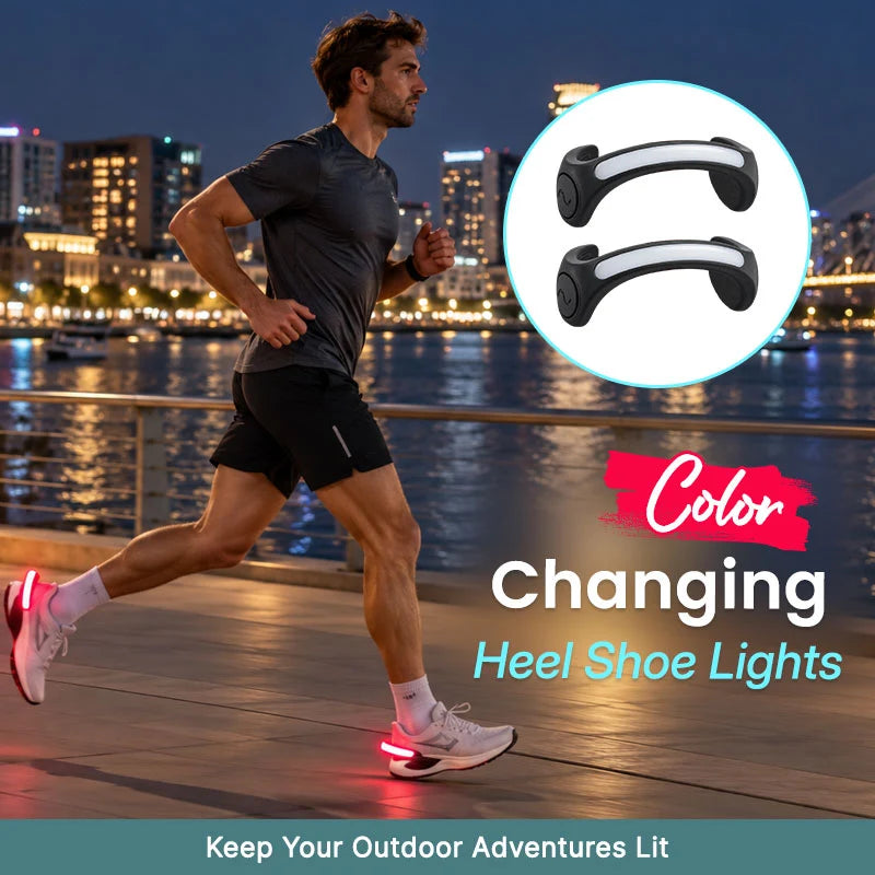 ✨ LED Heel Lights for Shoes – Colorful Glow & Nighttime Visibility