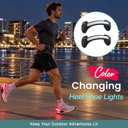 ✨ LED Heel Lights for Shoes – Colorful Glow & Nighttime Visibility