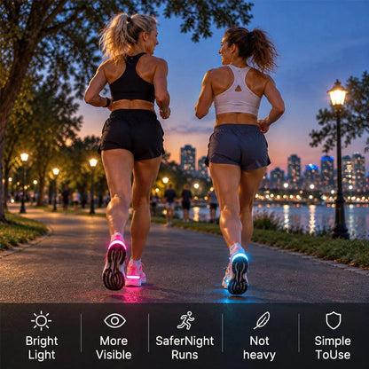 ✨ LED Heel Lights for Shoes – Colorful Glow & Nighttime Visibility