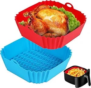 High-Temperature Resistant Air Fryer Silicone Baking Tray
