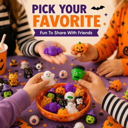 🎃 Halloween Mochi Squishy Toys – Spooky-Cute Mega Pack for Parties & Goodie Bags 👻✨