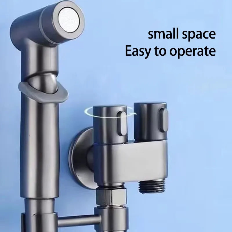🔥Last Day49% OFF🔥 1-In-2-Handheld Out Dual Control Valve Bidet Sprayer for Toilet
