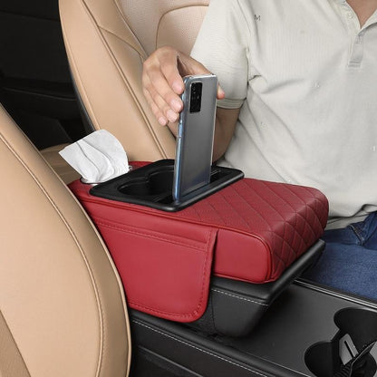 🚗 Multifunctional PU Leather Car Armrest Box Mat ✨