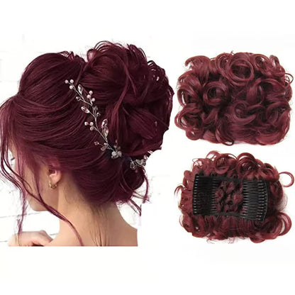 💃Messy Curly Dish Bun✨