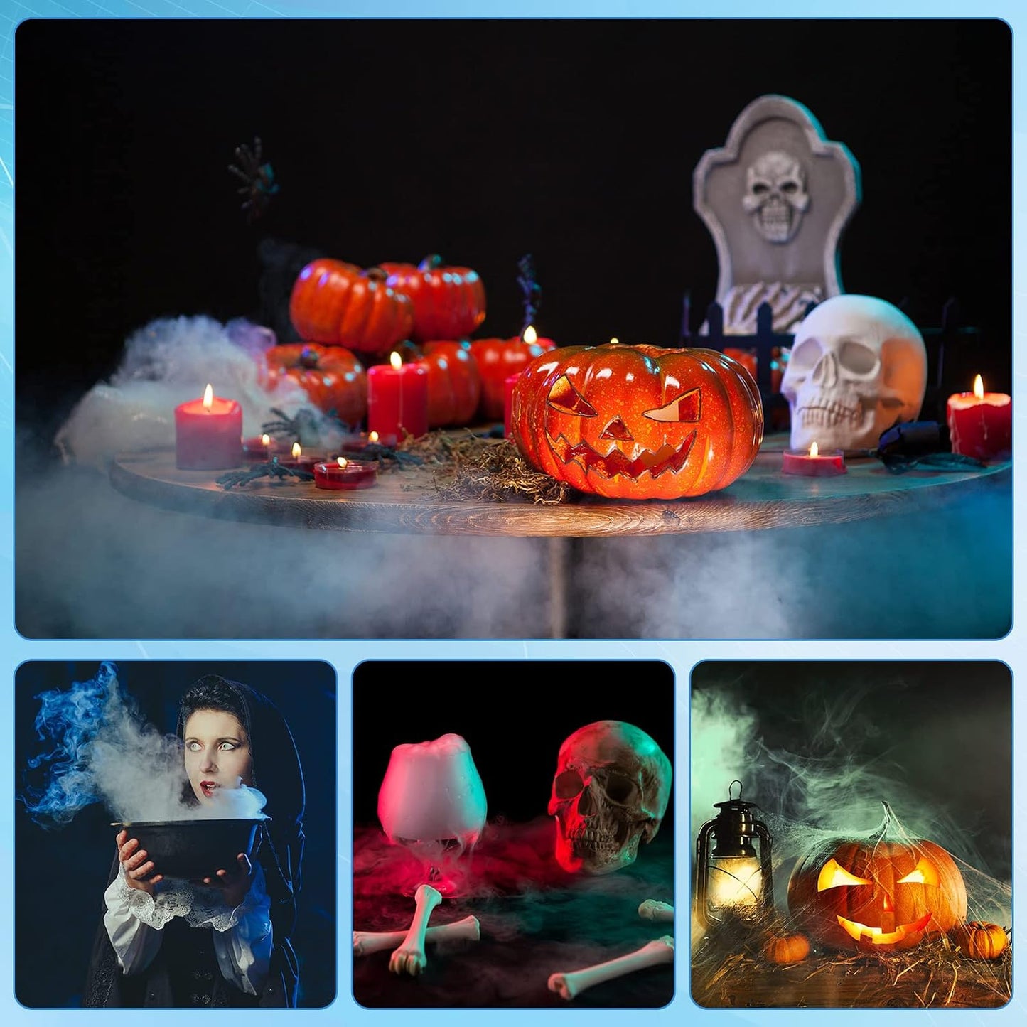 ⚡ 12-LED Ultrasonic Mist Maker Fogger – Creates cool mist & colourful light – Perfect for humidifiers, fountains or Halloween decor – runs quietly in water 💧✨