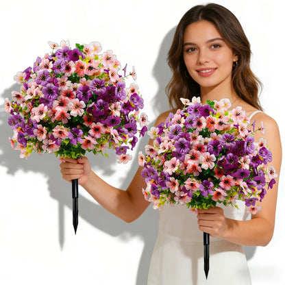 🔥 Best Seller🌸 🌿 UV-Resistant & Waterproof Artificial Daisy & Eucalyptus Stakes – Indoor & Outdoor Floral Decor