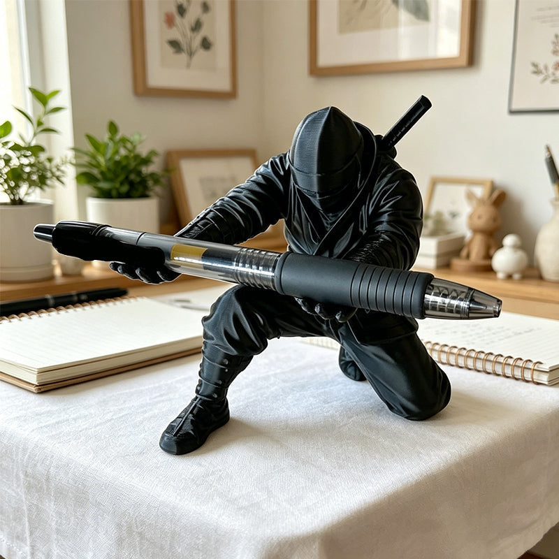 🔥 Hot Sale 50% OFF | Samurai Desk Pen Holder ⚔️ 3D Printed Organizer for Pens, Pencils & Accessori