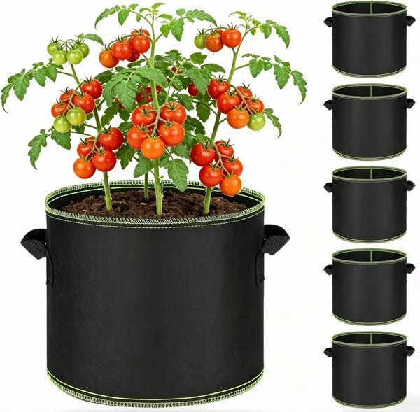 ✨ Heavy-Duty Breathable Grow Bags 🌱