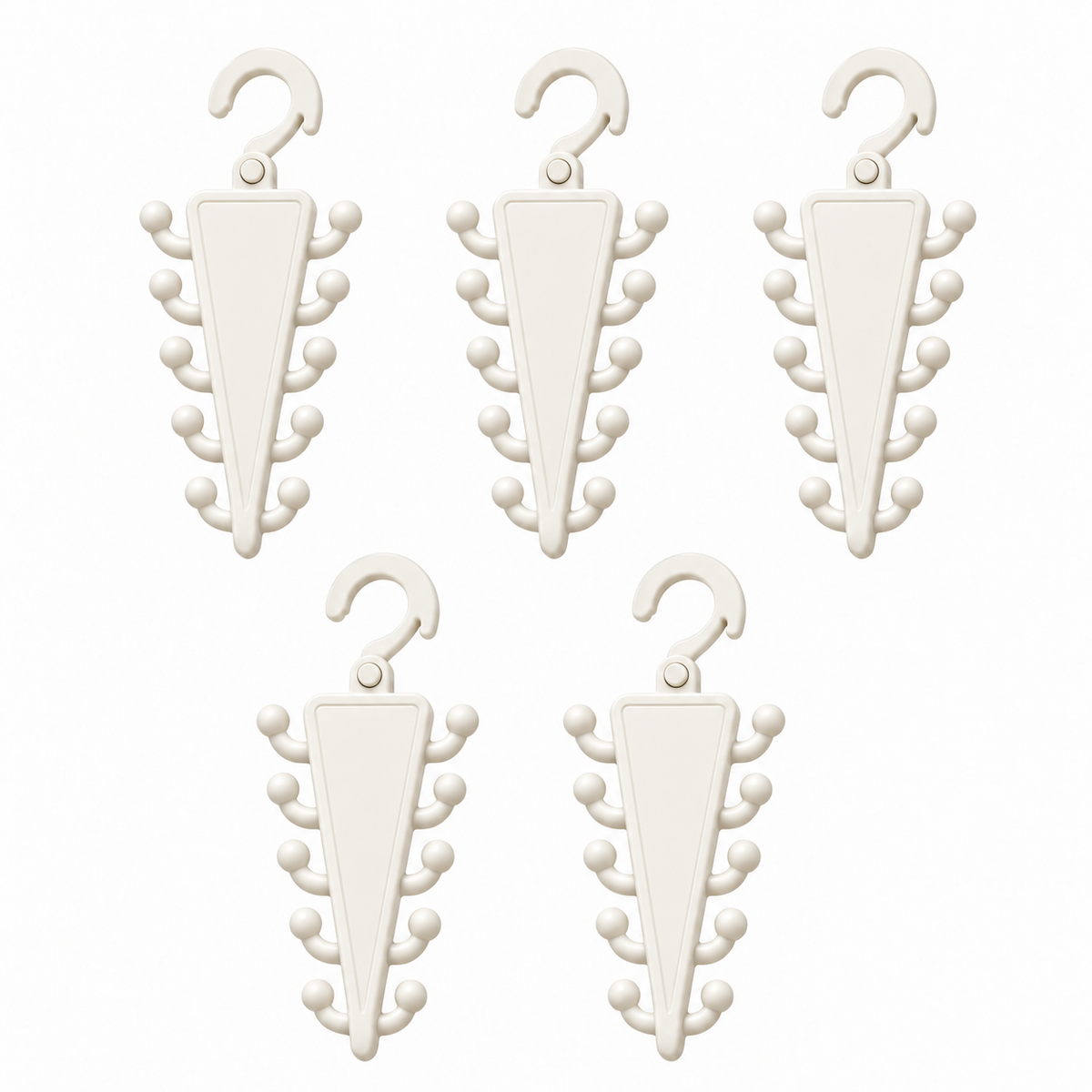Space-Saving 12-Hook Rotating Closet Organizer