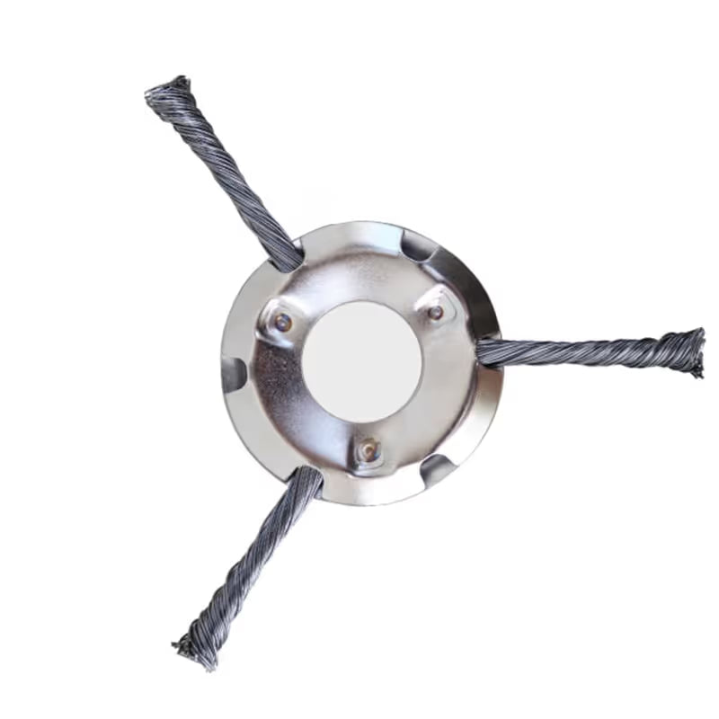🌿 Steel Wire Trimmer Head – Heavy-Duty Weed Cutting Power ✨