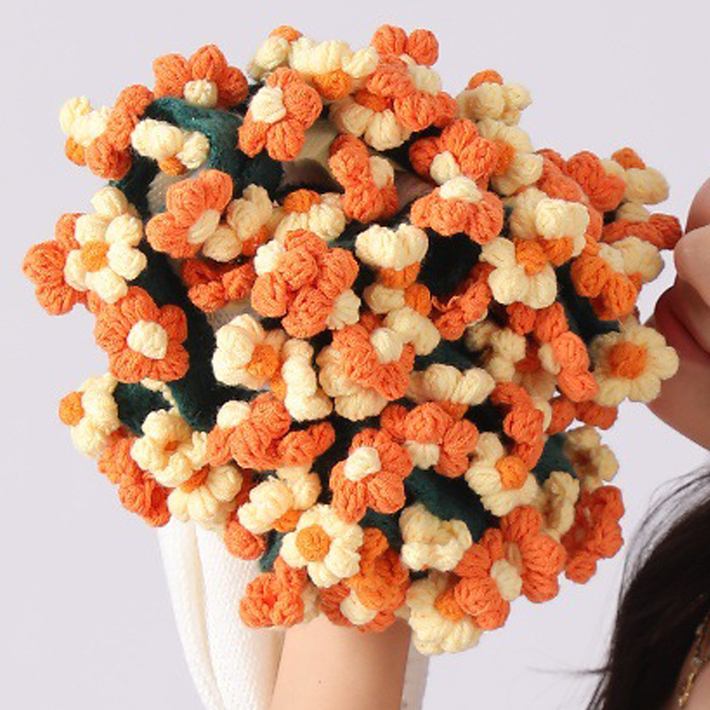 💐Hand-Woven Floral Blanket🌸 — A Bouquet That Never Fades