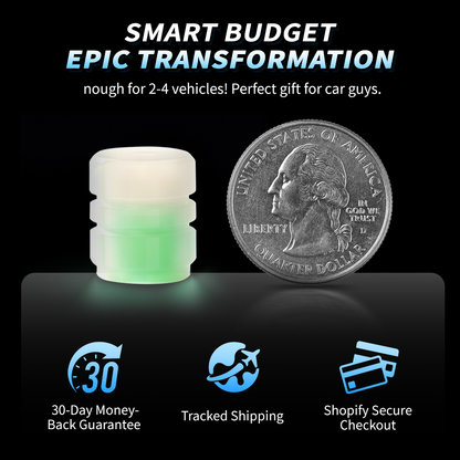 🔥 Buy 2 Get 1 Free! Glow-in-the-Dark Tire Valve Caps ✨